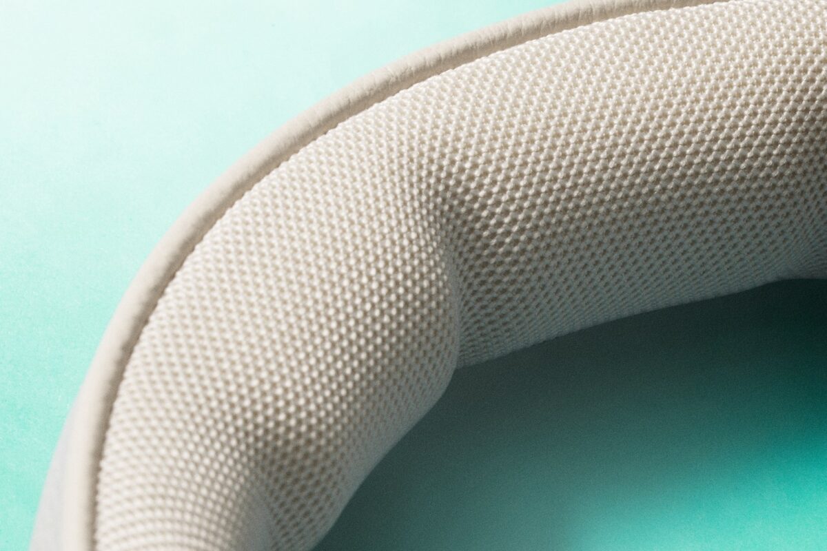 Zachte hoofdband van de Beoplay HX, close-up
