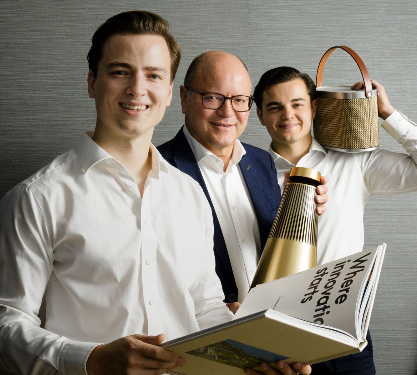 Steven, Henri en Maarten Tibosch, van links naar rechts.